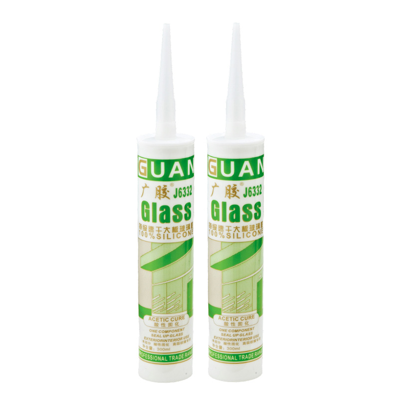 Guangjiao J6332 Premium hurtigherdende glasssilikonforsegling for store paneler